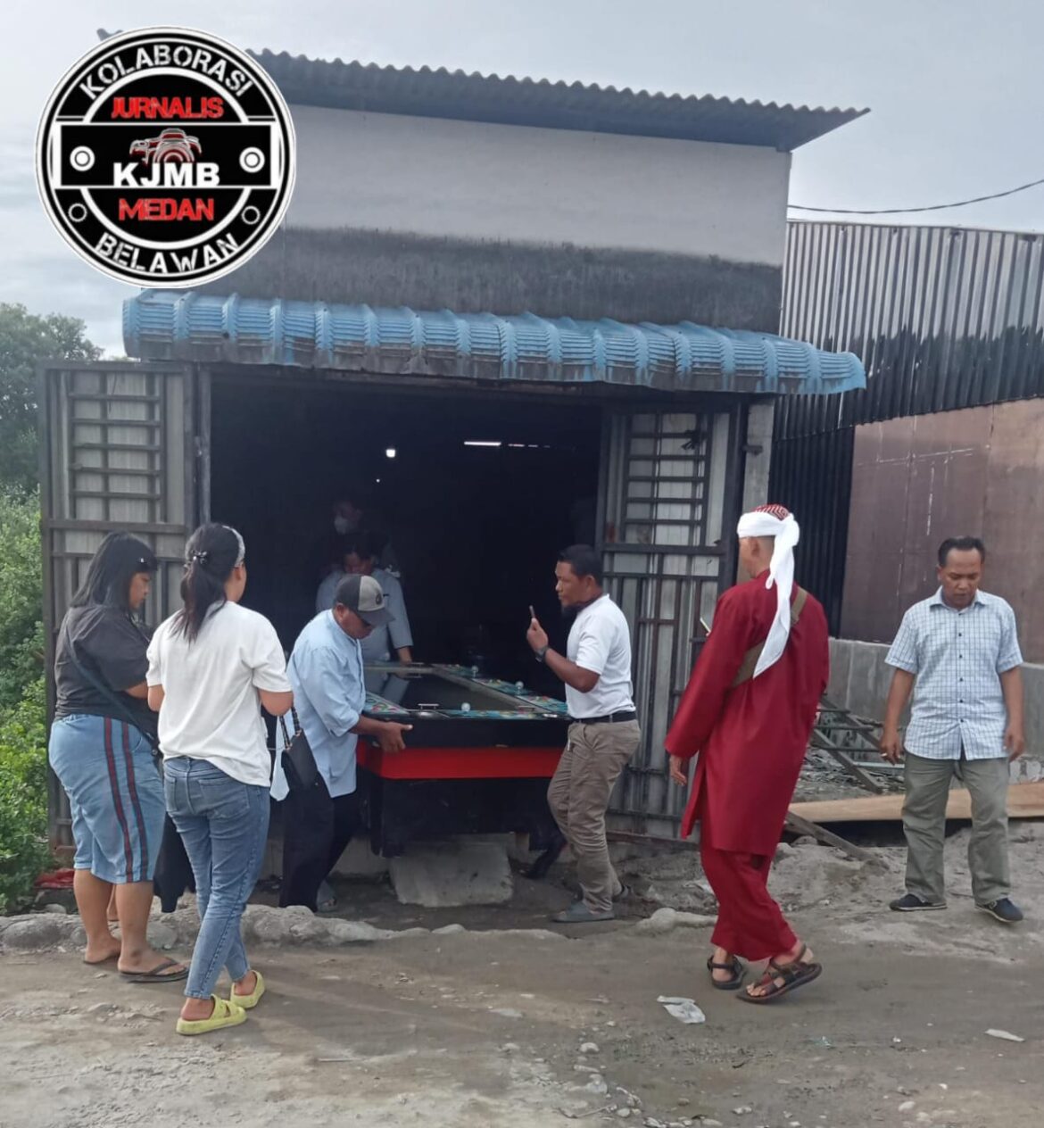 Lembaga Asli Anak Belawan (LAAB) Gerebek Dua Lapak Judi Mesin Tembak Ikan Di Kawasan Pelabuhan Perikanan Belawan