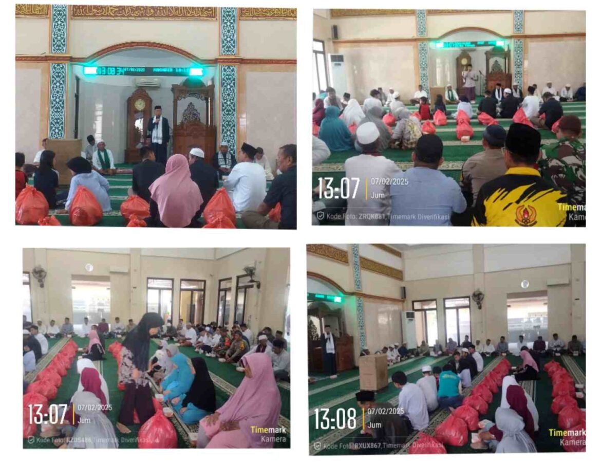 Bupati Bangka Tengah Salurkan Bantuan untuk Anak Yatim dan Dhuafa dalam Rangka Safari Jumat