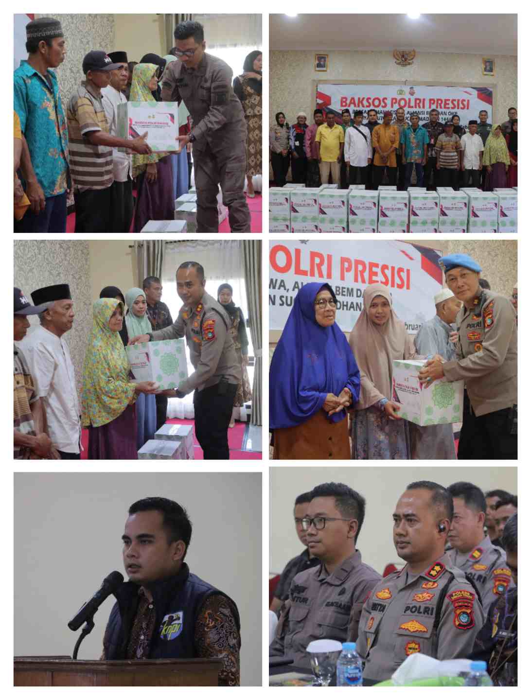 Sambut Bulan Suci Ramadhan, Polres Bangka Tengah Bersama Mahasiswa dan OKP Gelar Baksos