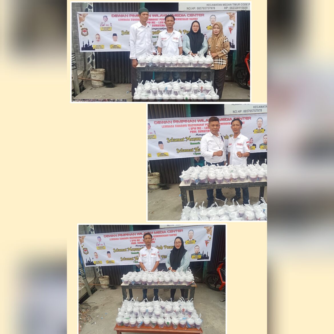 Di Bulan Suci Ramadhan Ketua Media Center LSM Pakar Sumut Membagikan Takjil Geratis 300 Paket 