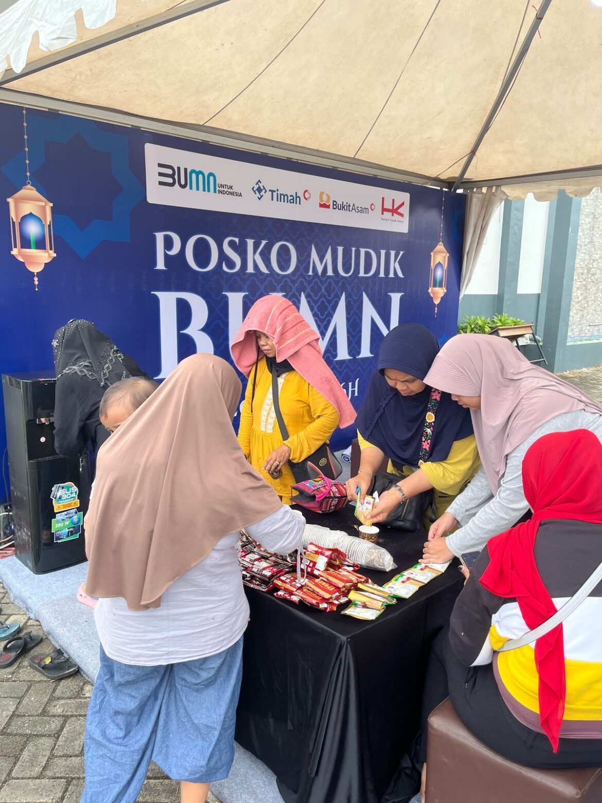 Mudik Aman dan Nyaman, PT Timah Bersama PT Bukit Asam dan Hutama Karya Sediakan Posko Bagi Pemudik di Trans Sumatera Lampung-Palembang