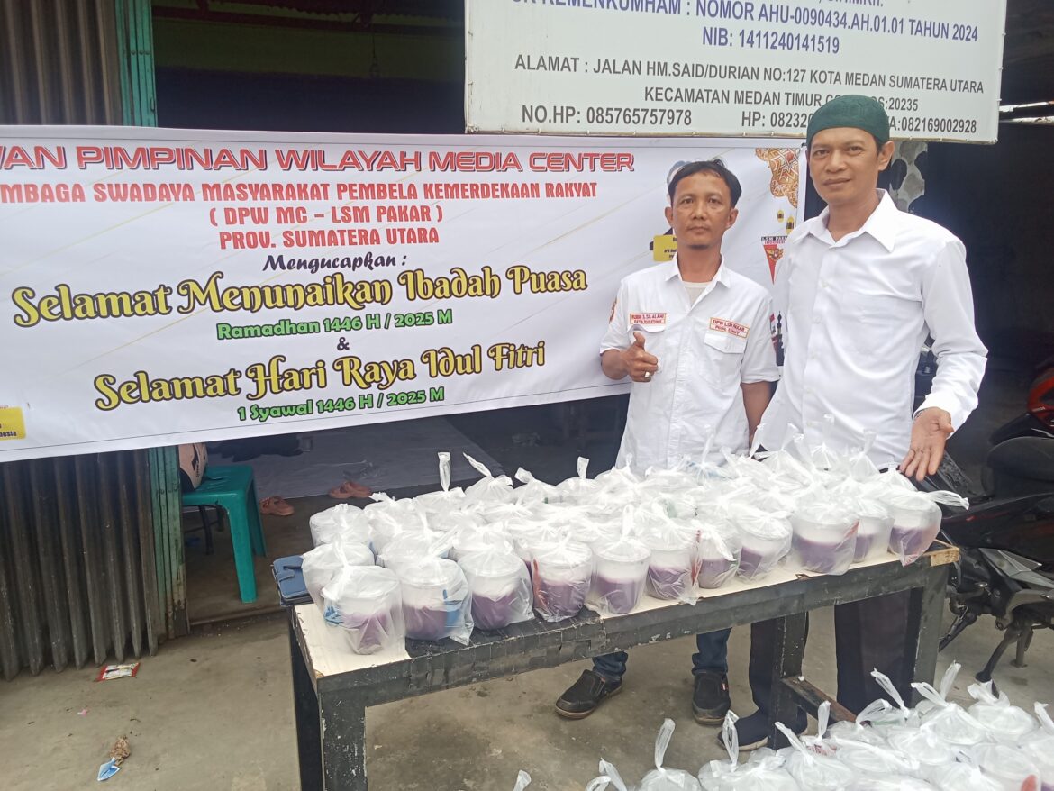 Giat DPW Media Center LSM PAKAR Sumut Jalin Silaturahmi Buka Puasa Bersama Dan Berbagi Takjil Di Bulan Suci Ramadan 1446.H