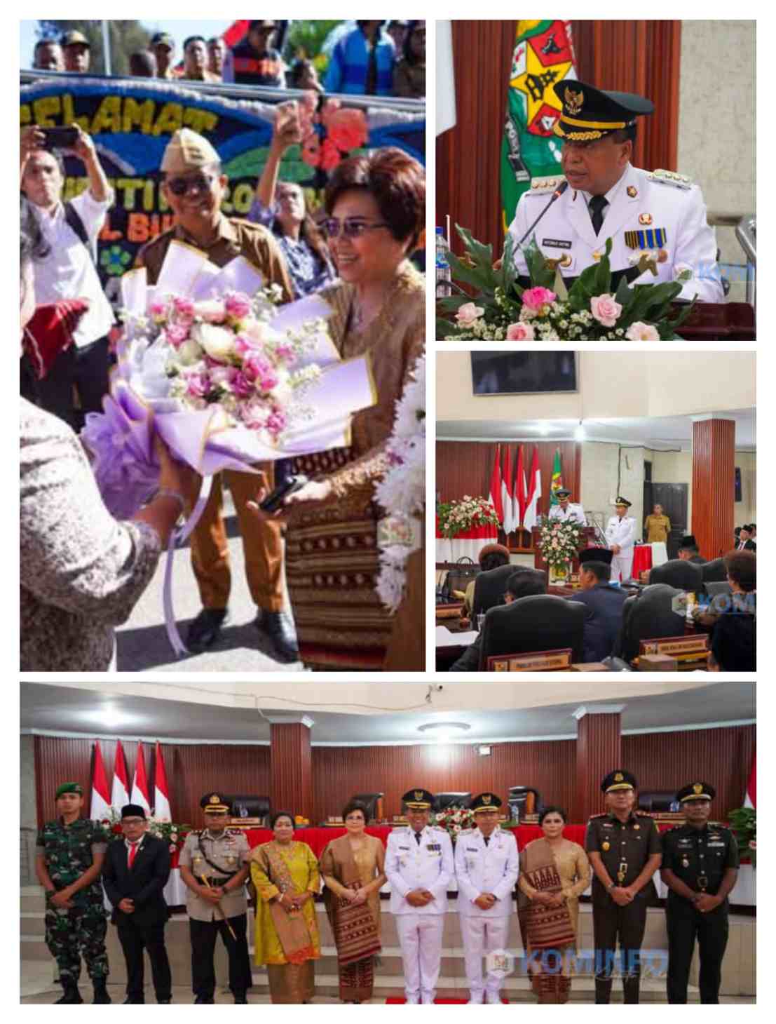 Bupati dan Wakil Bupati Karo, Hadiri Rapat Paripurna Istimewa DPRD Kabupaten Karo