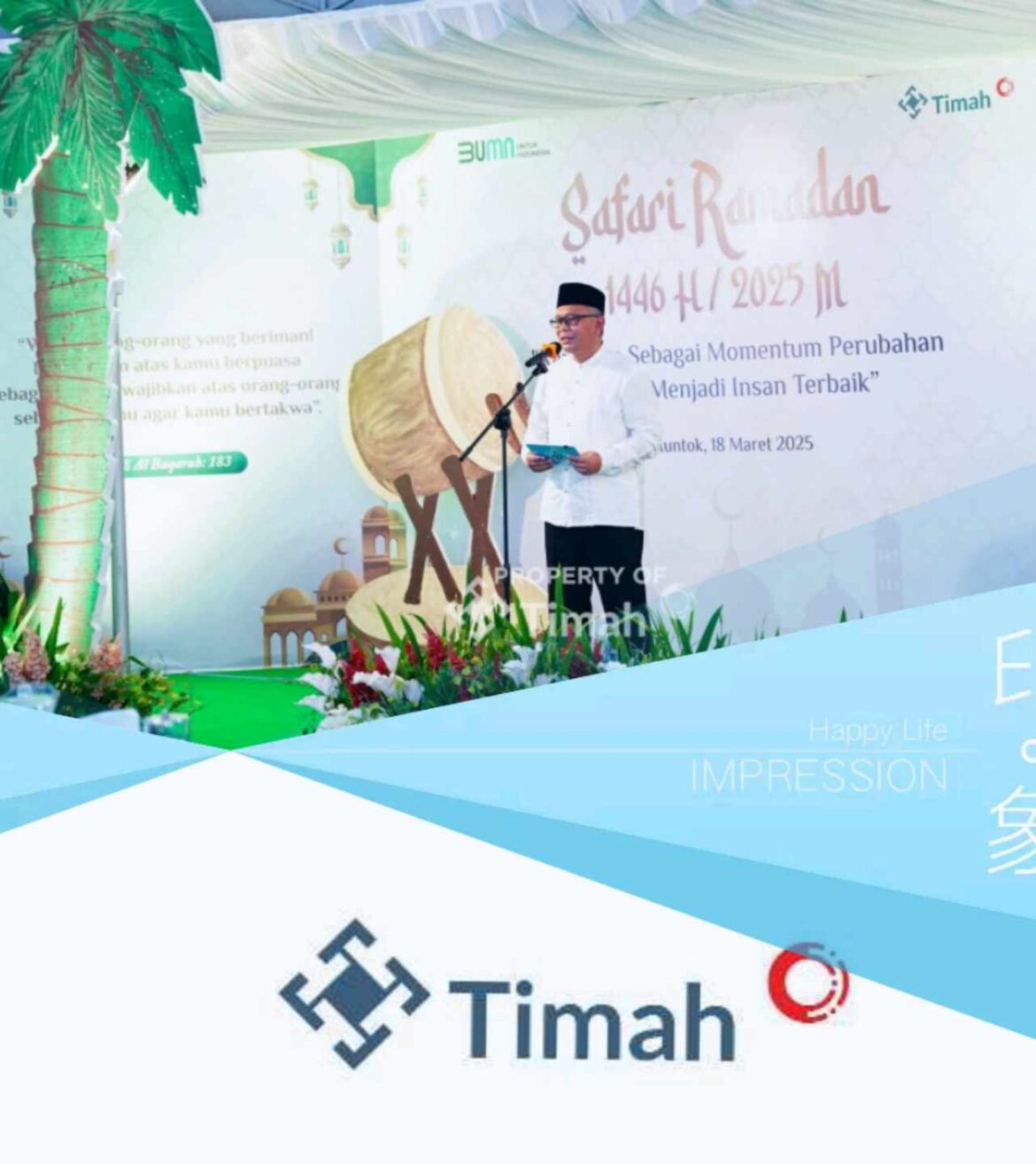 Safari Ramadan, PT Timah Silaturahmi dan Berikan Santunan Bagi Masyarakat di Bangka Barat