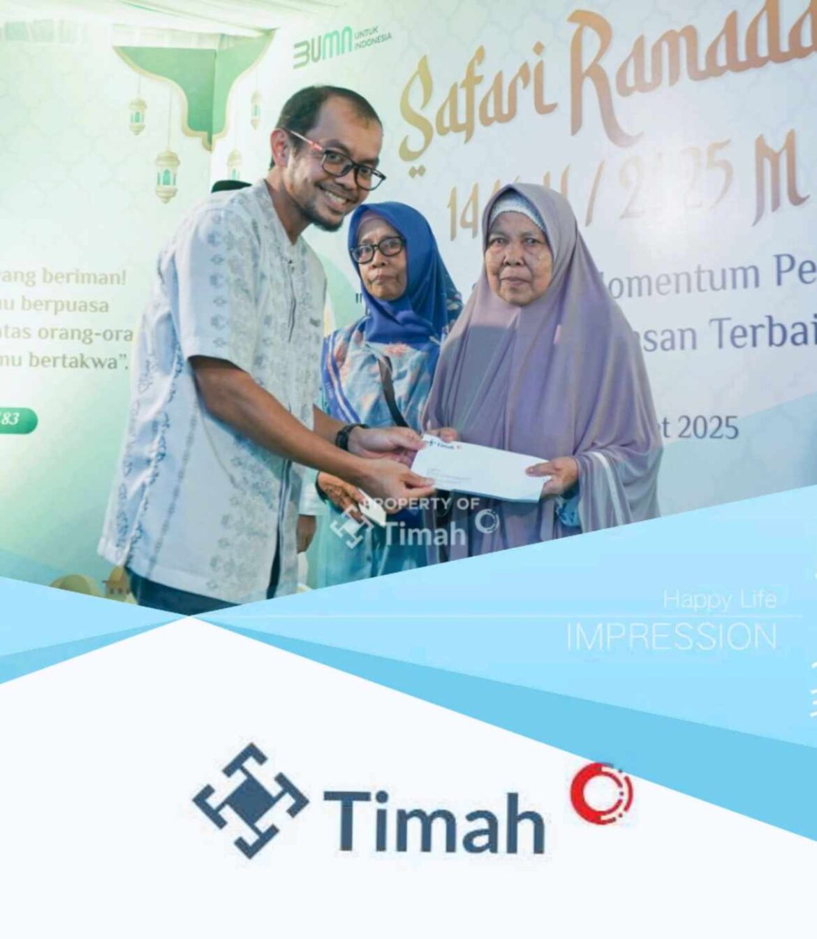Momen Ramadan, PT Timah Berikan Bantuan Untuk Sepuluh Guru Ngaji di Bangka Barat