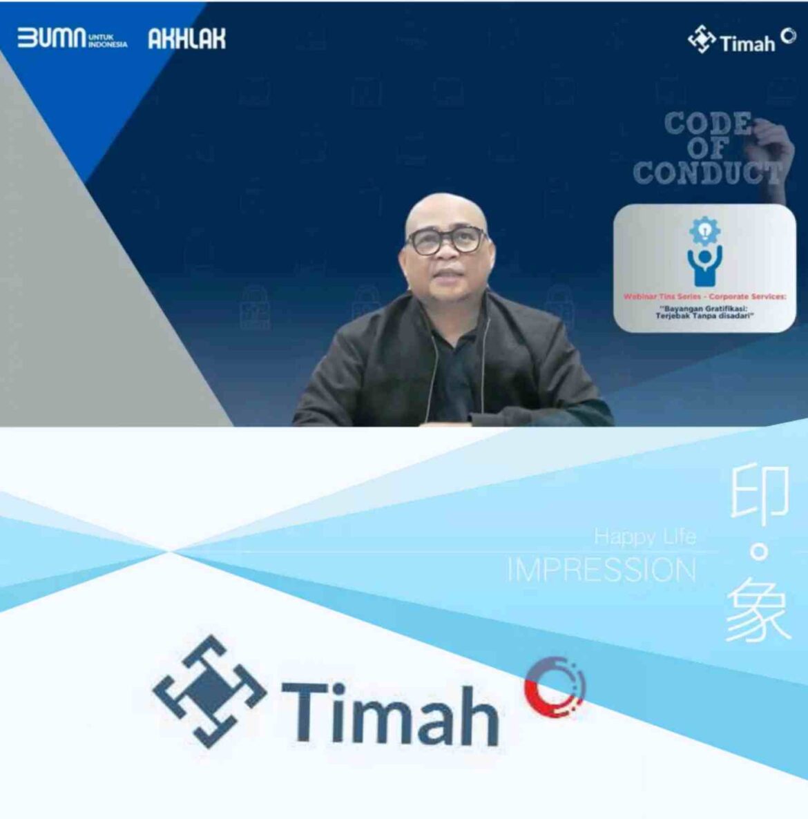 PT Timah Gelar Webinar Bayangan Gratifikasi: Bangun Budaya Integritas di Perusahaan