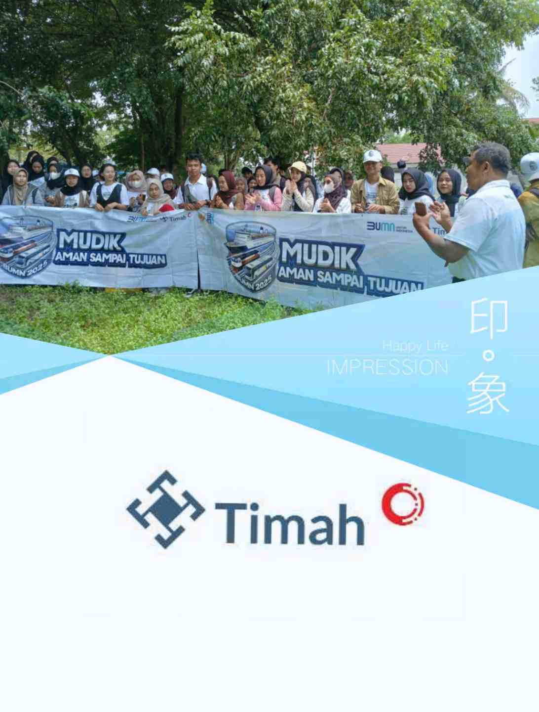 Peserta Mudik Gratis Bersama PT Timah dan Kementerian BUMN telah Tiba di Pelabuhan Tanjung Kalian, Mentok