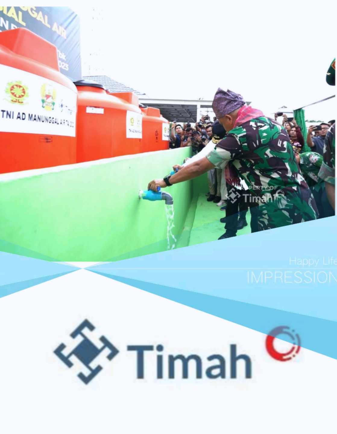 Melalui Tanggung Jawab Sosial dan Lingkungan, PT Timah Sediakan Air Bersih untuk Masyarakat