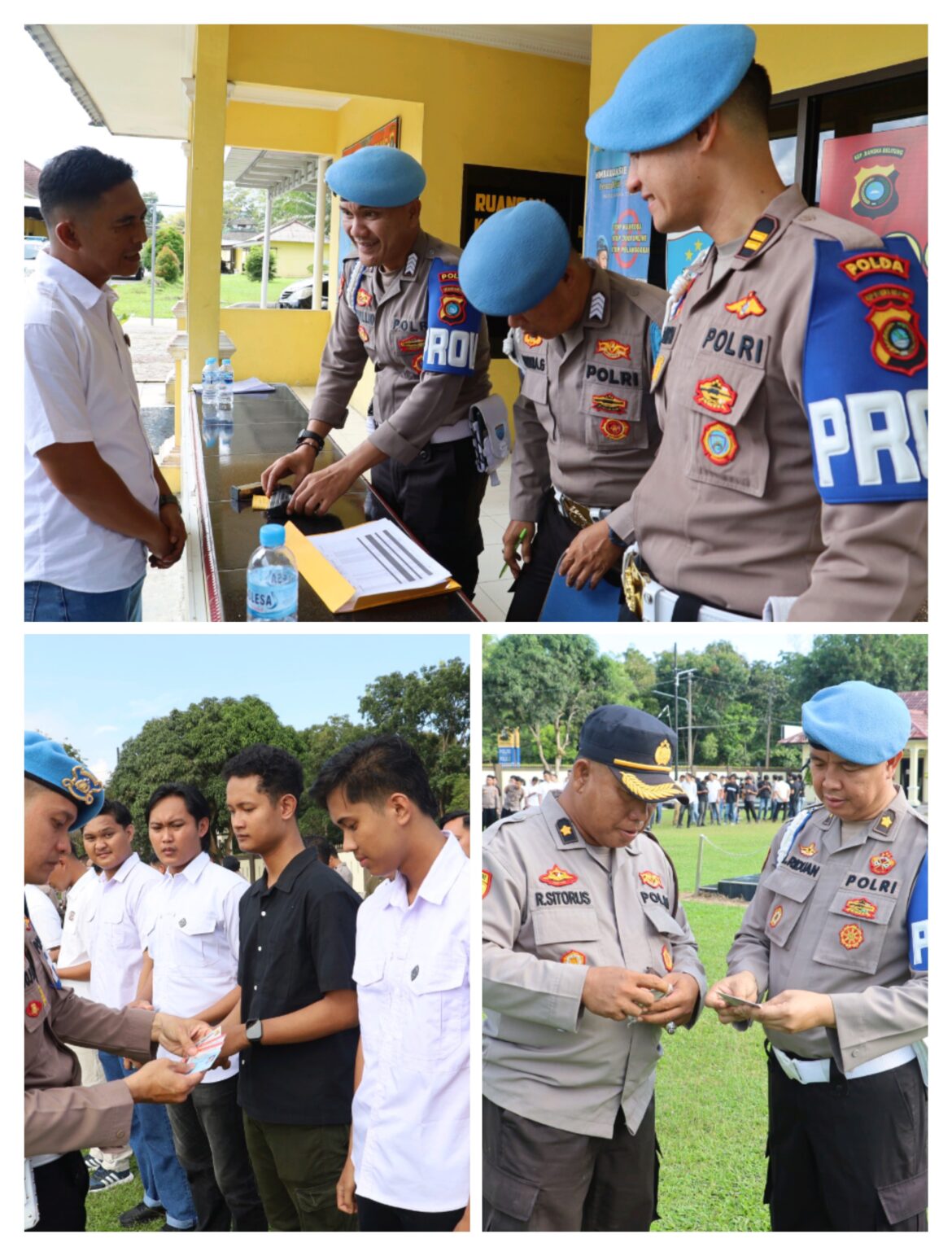 Sub bid provos Bid propam Polda Kep. Babel Laksanakan Gaktibplin di Polres Bangka Tengah