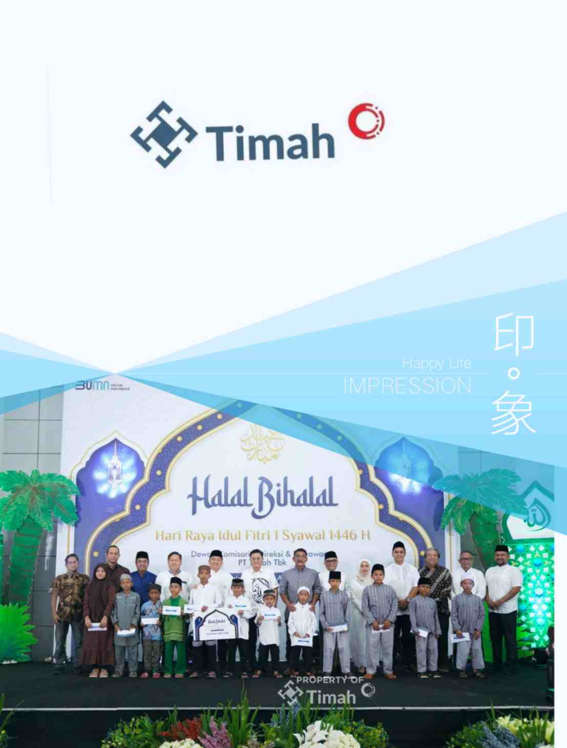 Halal Bihalal Penuh Makna, PT Timah Kembali Berbagi Keberkahan Dengan Santuni Anak Yatim