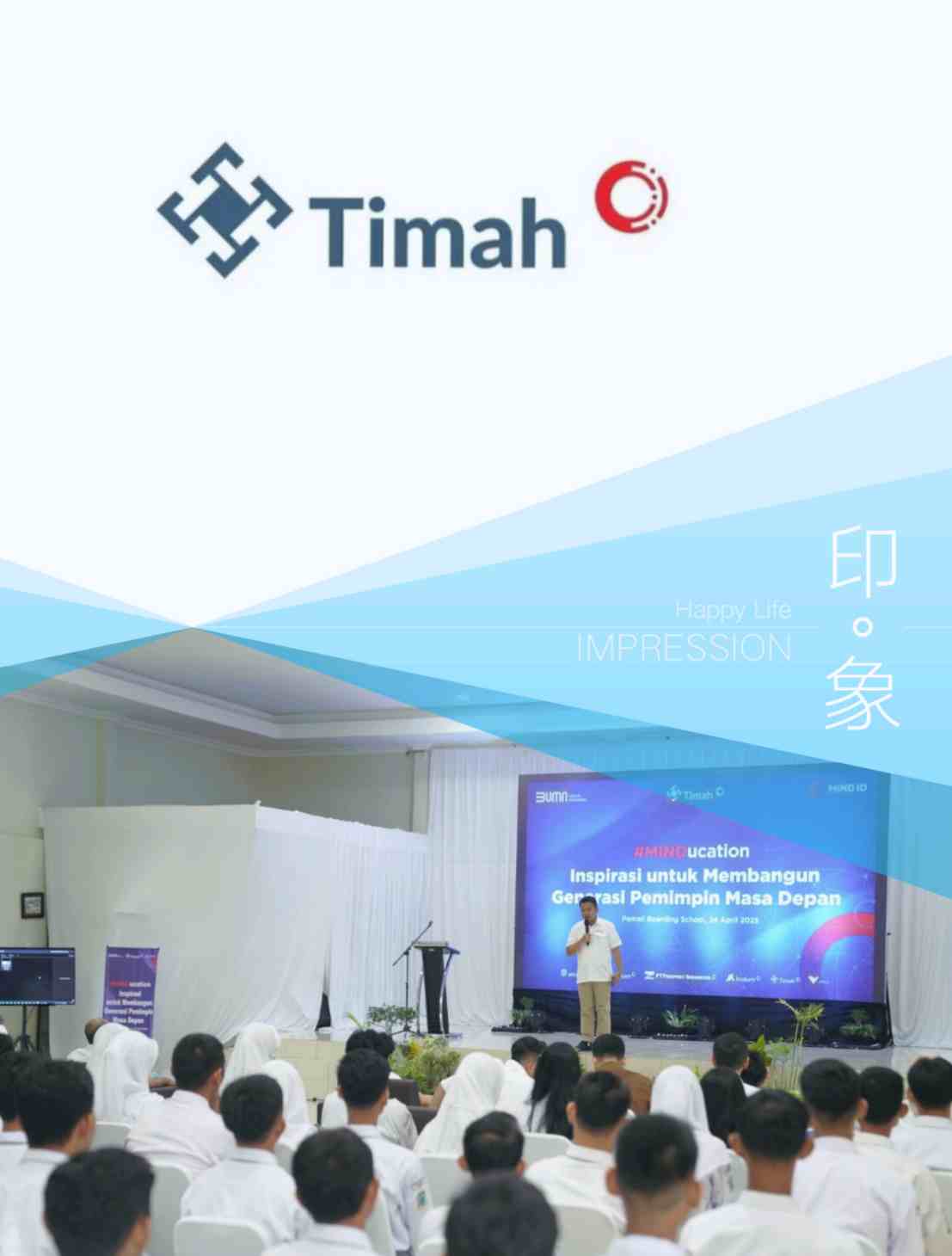 President Director of PT Timah Motivates Pemali Boarding School Students, Don’t Limit Your Dreams
