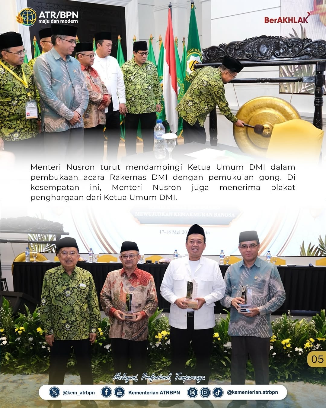 Teken MoU dengan DMI, Menteri Nusron Berkomitmen Tuntaskan Sertipikasi Tanah Wakaf dalam Lima Tahun