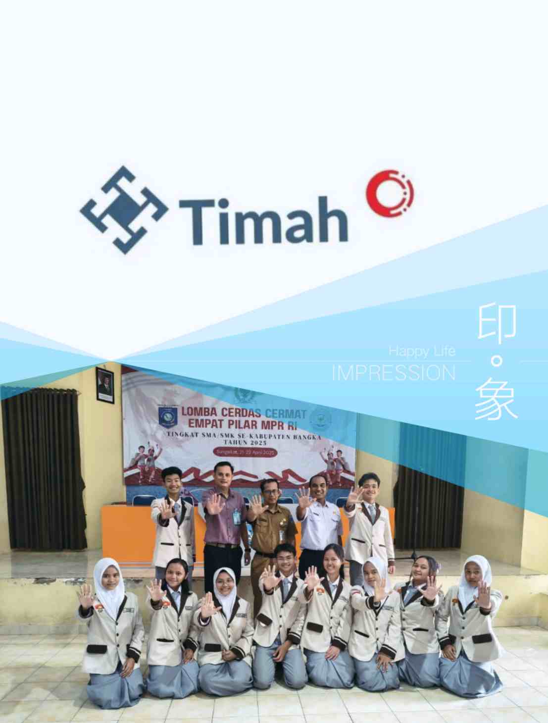 Kembali Torehkan Prestasi, Siswa Program Pemali Boarding School PT Timah Tbk Wakili Kabupaten Bangka Lomba Cerdas Cermat Empat Pilar 