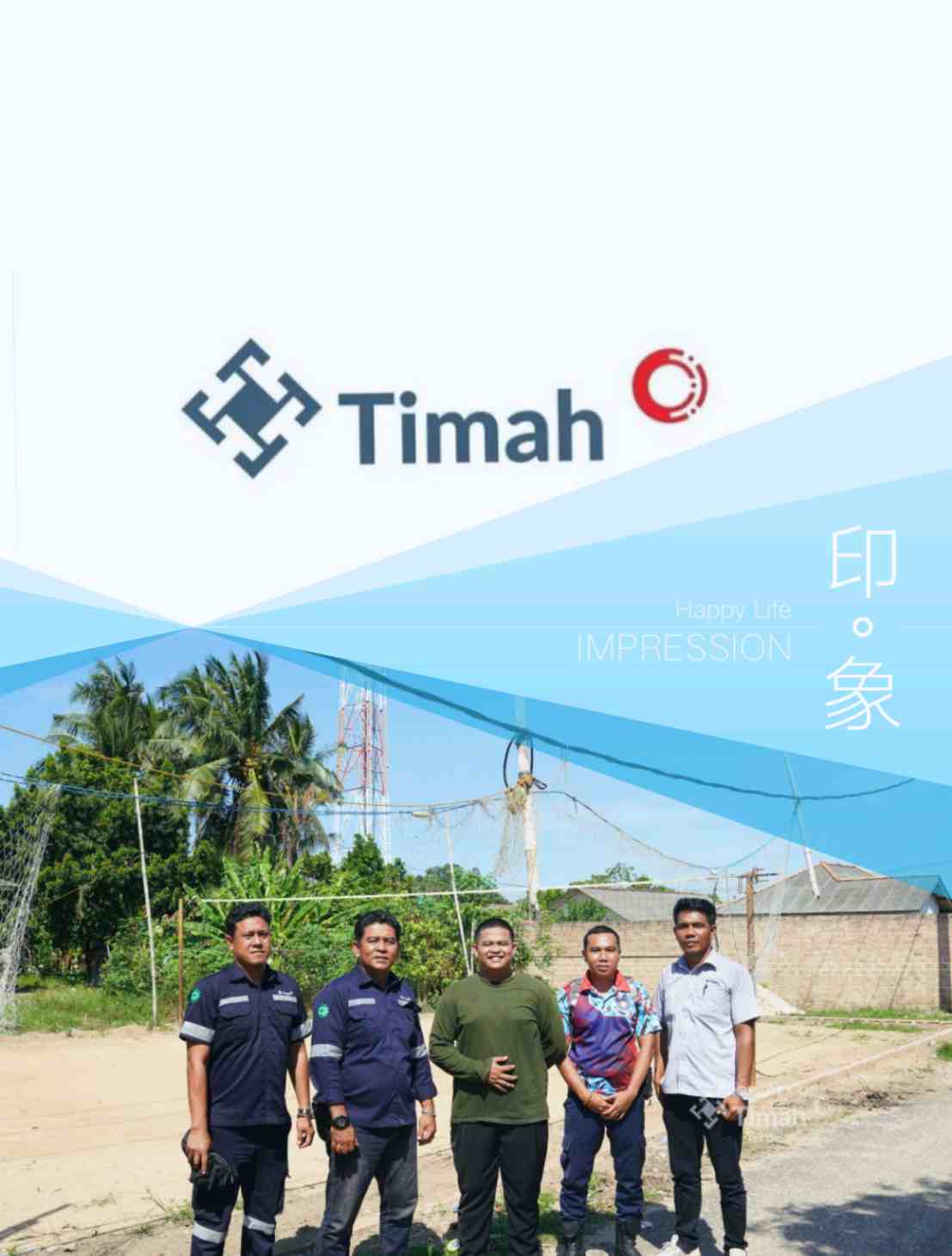Dorong Budaya Olahraga dan Gaya Hidup Sehat Masyarakat, PT Timah Serahkan Bantuan untuk Renovasi Lapangan Voli di Bangka Selatan 