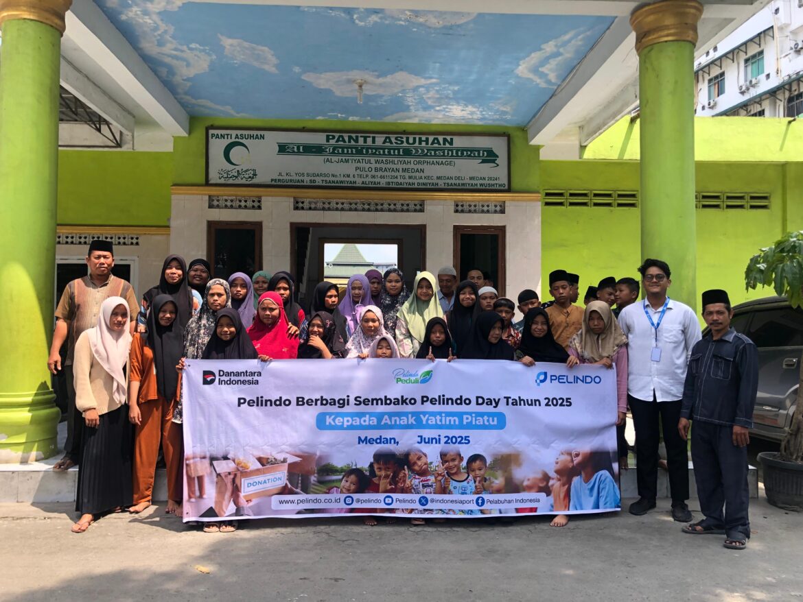 Pelindo Berbagi Sembako Kepada Anak Yatim Memperingati Pelindo Day THN  2025