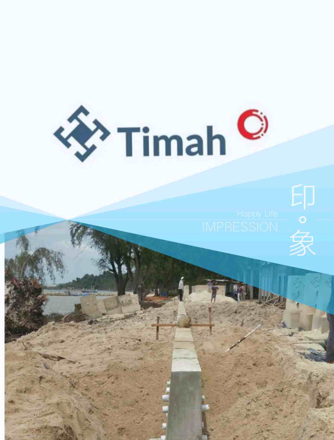 Cegah Abrasi dan Dukung Destinasi Wisata di Karimun, PT Timah Pasang Penahan Abrasi di Pantai Pongkar