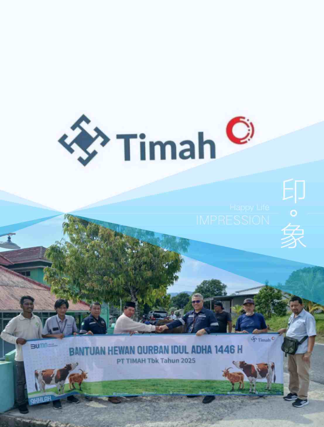 Tebar Hewan Kurban di Bangka Barat, Warga Sebut PT Timah Tidak Pernah Absen Berikan Hewan Kurban