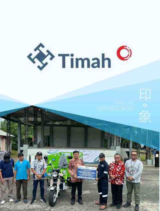 Bantu Pengelolaan Sampah Masyarakat, PT Timah Serahkan Bantuan untuk Komunitas Bank Sampah Nyiur Karya Lestari