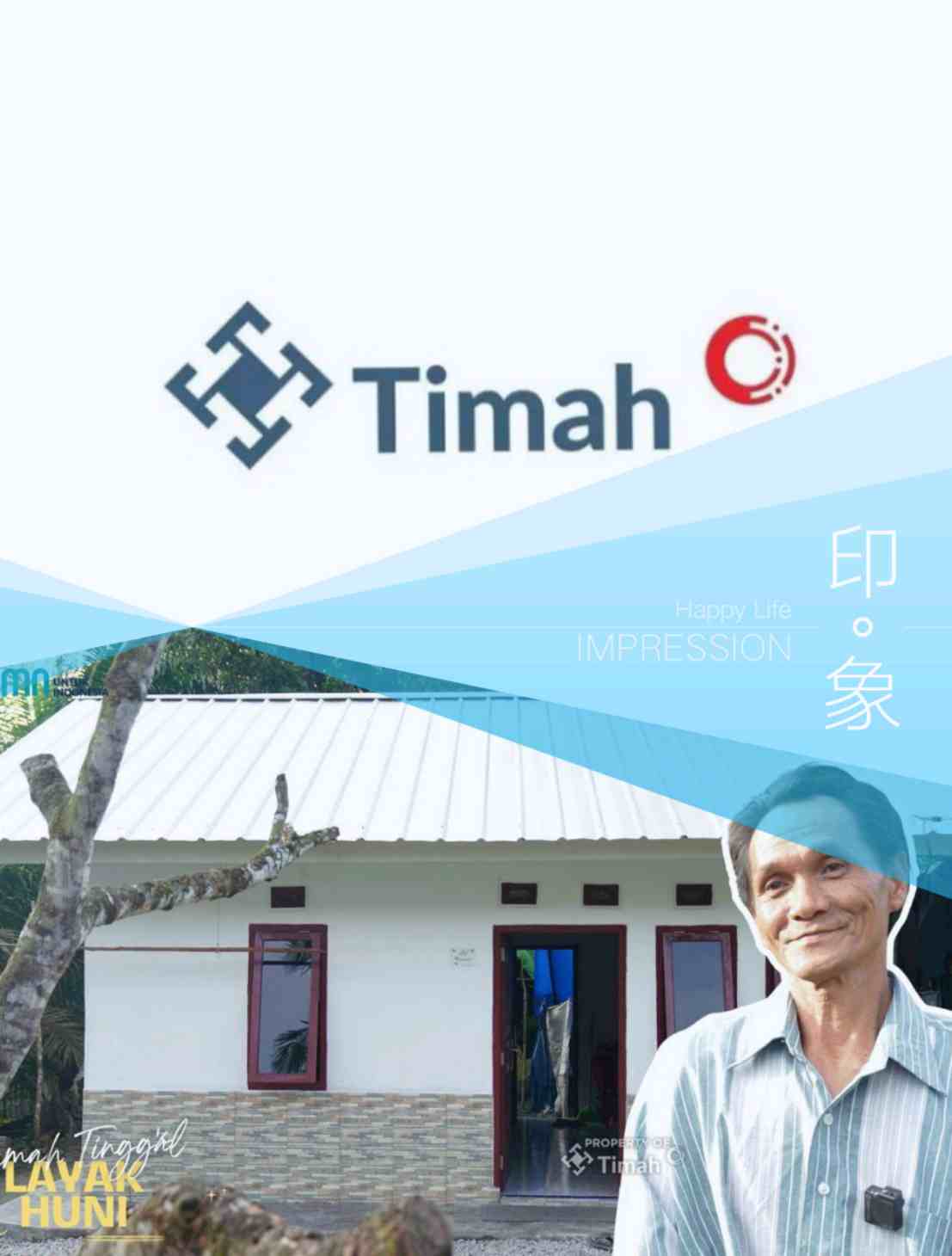 PT Timah Bangun Rumah Layak Huni Untuk Warga Bangka, Suparjan Tak Khawatir Lagi Rumahnya Akan Roboh