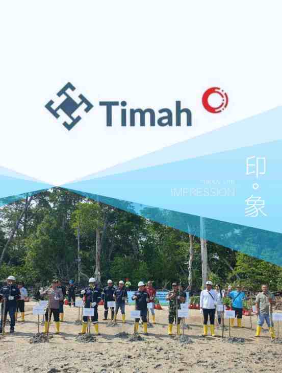Langkah Nyata PT Timah Dalam Peringatan Hari Lingkungan Hidup Sedunia, Tanam Ribuan Pohon Mangrove di Pesisir Pantai Tanjung Labun Untuk Cegah Abrasi