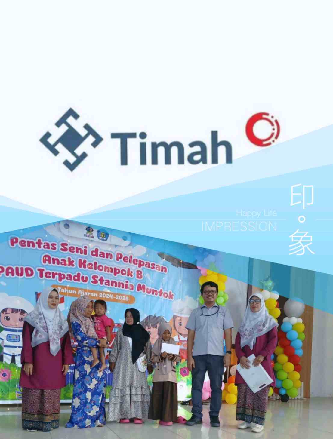 Dukung Pendidikan Anak Usia Dini, PT Timah Fasilitasi Pentas Seni TK Stannia Muntok 