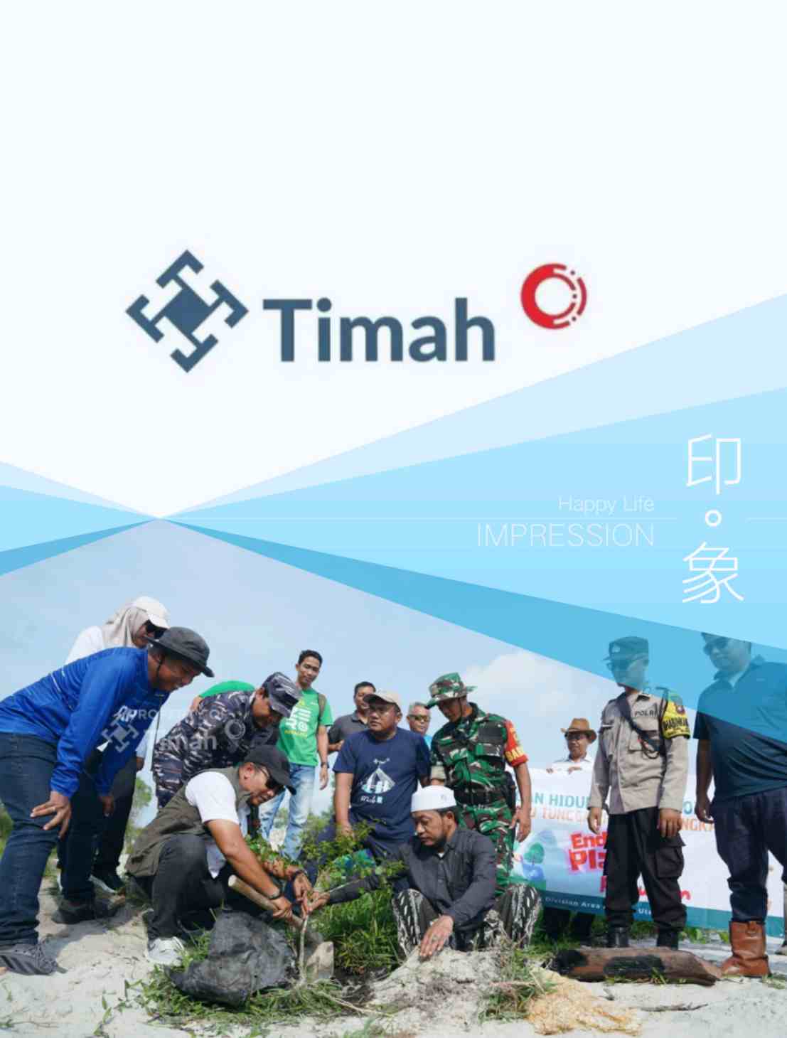 Tanam Pohon Peneduh di Kawasan Wisata Batu Tunggal, Langkah Nyata PT Timah Dalam Pelestarian Lingkungan dan Pariwisata Berkelanjutan