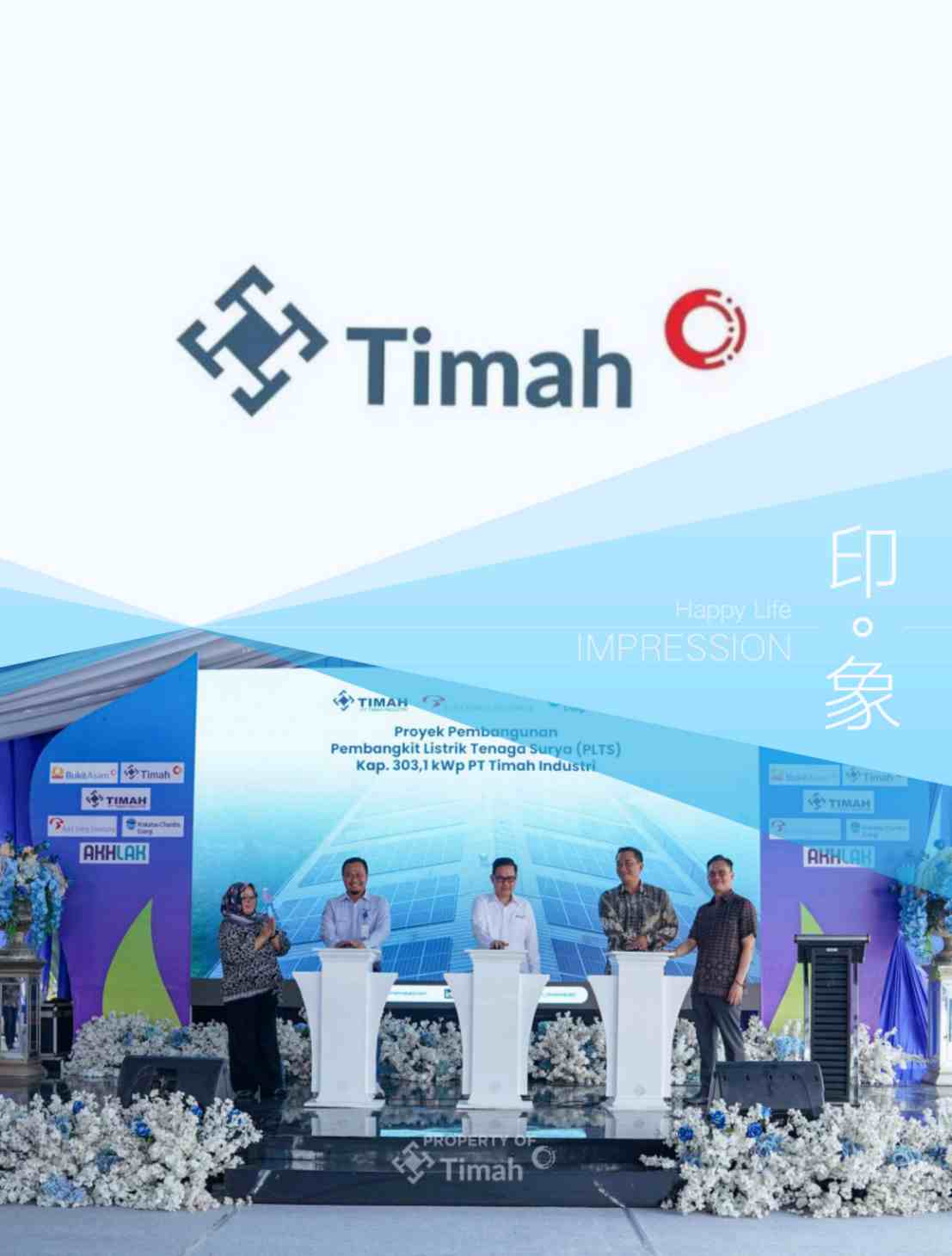 Anak Usaha PT Timah Tbk Luncur Proyekkan PLTS, Kolaborasi Energi Bersih Ala MIND ID Group