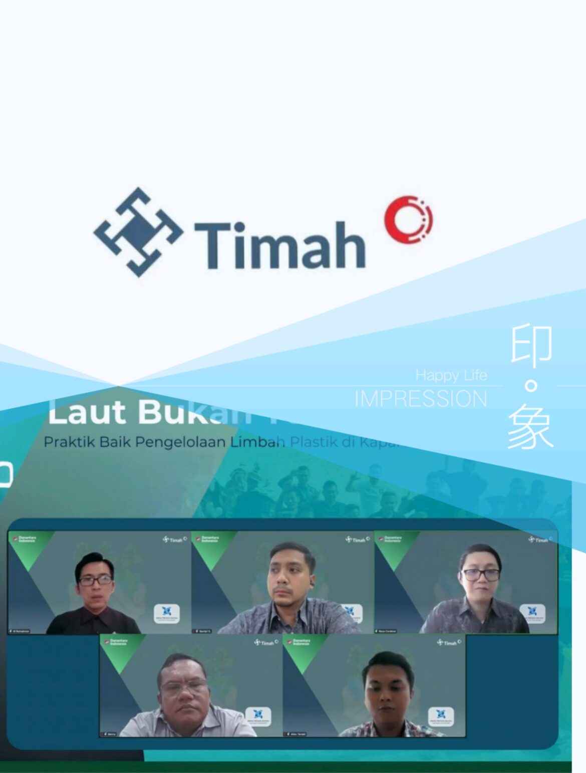 Dorong Praktik Pertambangan Laut yang Bertanggung jawab dan Berkelanjutan, PT Timah Gelar Webinar ‘Laut Bukan Tong Sampah