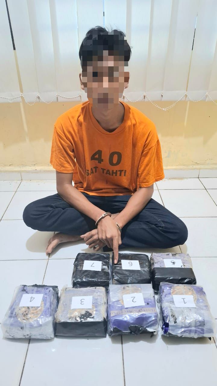 Modus Gunakan CPU Komputer, polsek Sei Tualang Raso Cegat Penumpang Becak Bawa Narkoba 7,54 kg 