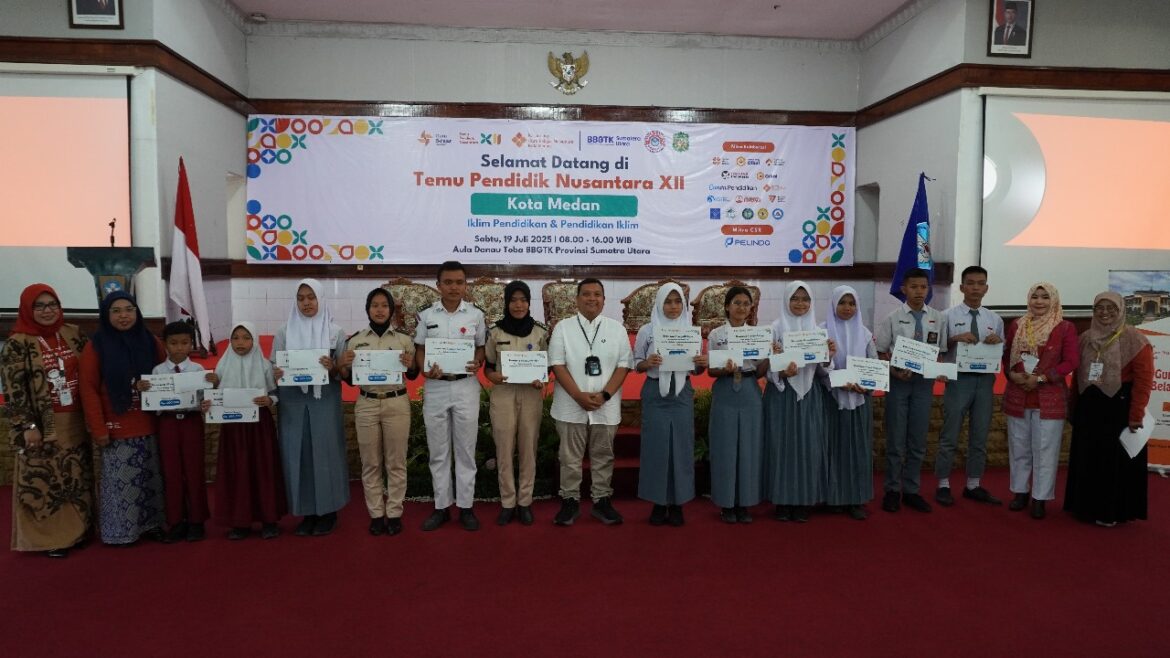 Pelindo Regional 1 Berikan Beasiswa Kepada Siswa SMA/SMK Dalam Kegiatan Temu Pendidik Nusantara XII Di Kota Medan