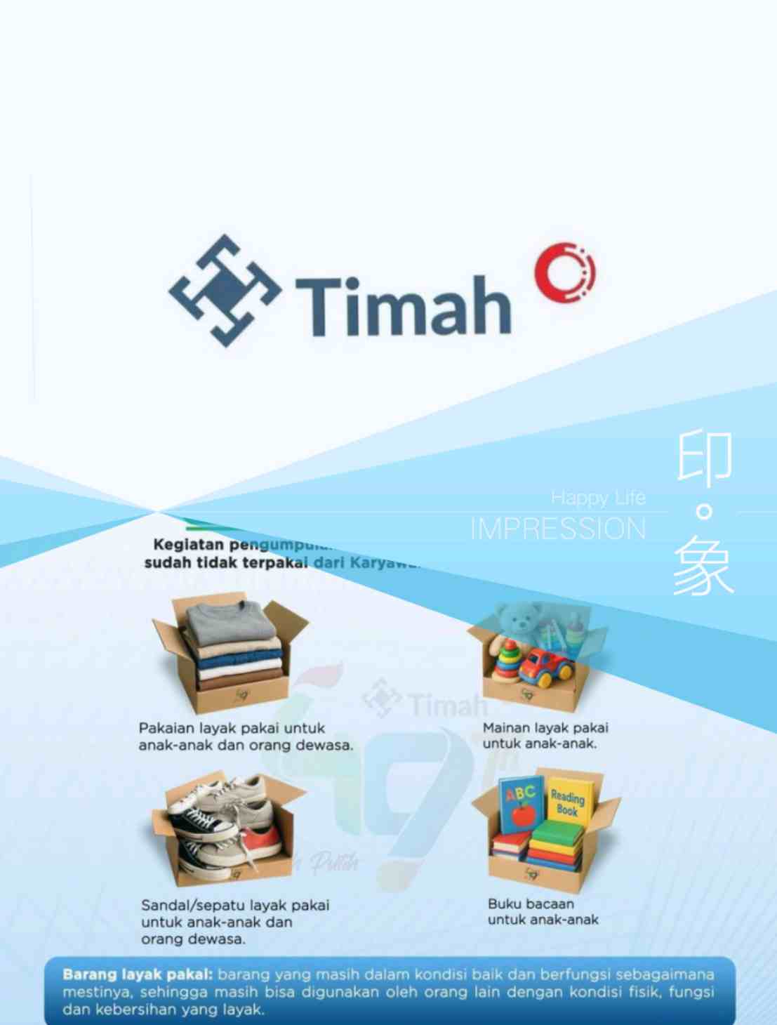 Rayakan HUT ke-49 Perusahaan, Karyawan PT Timah Terlibat Dalam Aksi Decluttering Berbagi Untuk Sesama