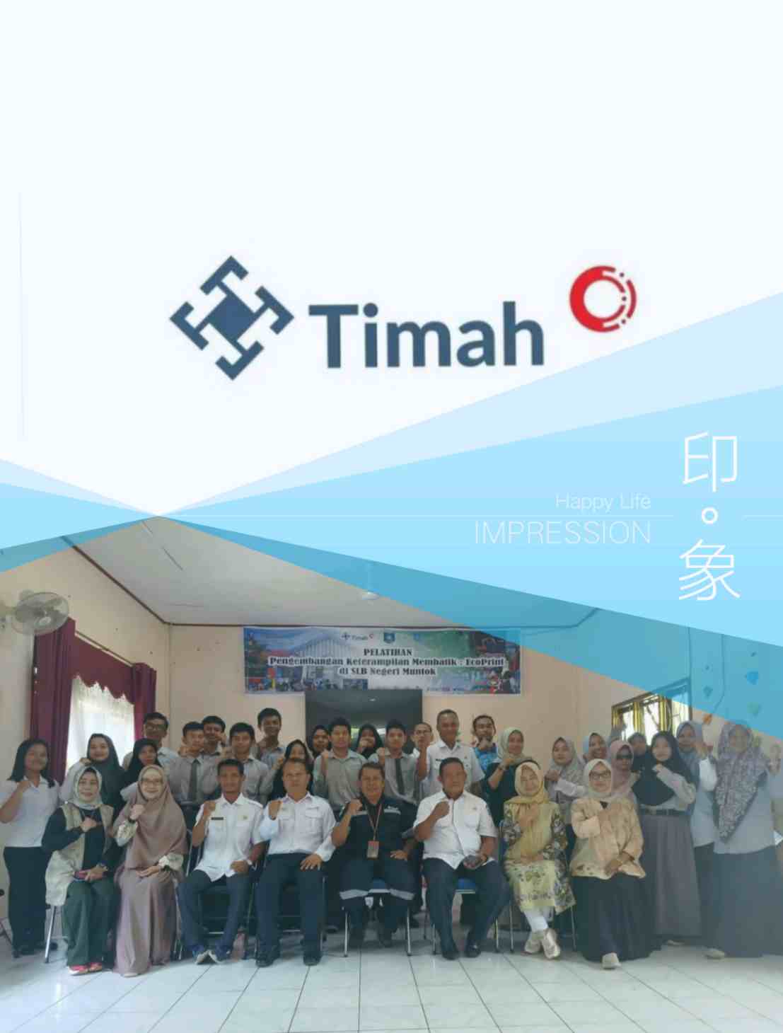 Bangun Harapan di Sekolah Luar Biasa: PT Timah Berikan Pelatihan Membatik Eco Print Bersama SLB Mentok 