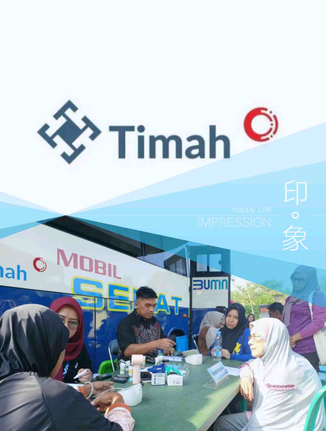Mobil Sehat PT Timah Layani Warga Tanjung Pakdan dan Teluk Rubiah